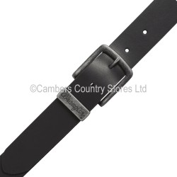 Wrangler Metal Loop Leather Belt Black